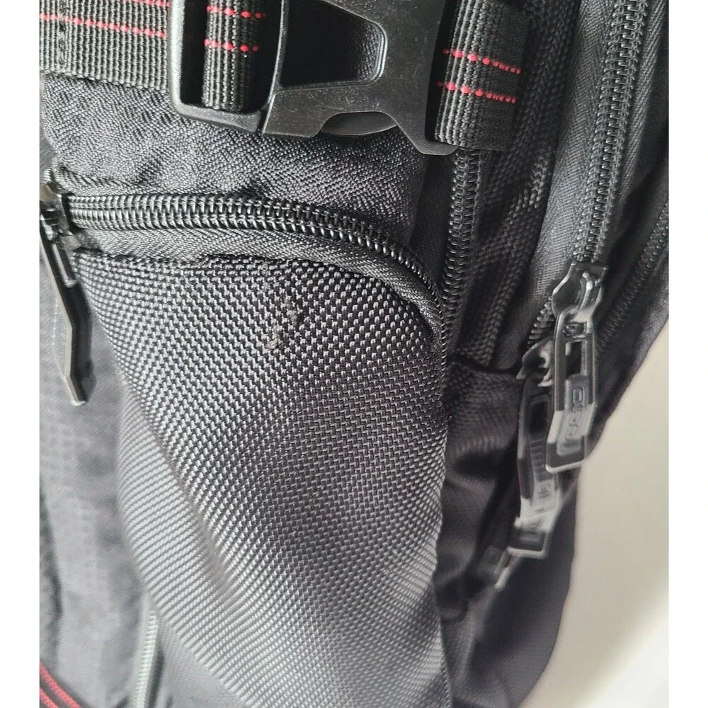 OGIO Prospect Backpack Black Red Laptop Travel School Bag Air Flow Padded